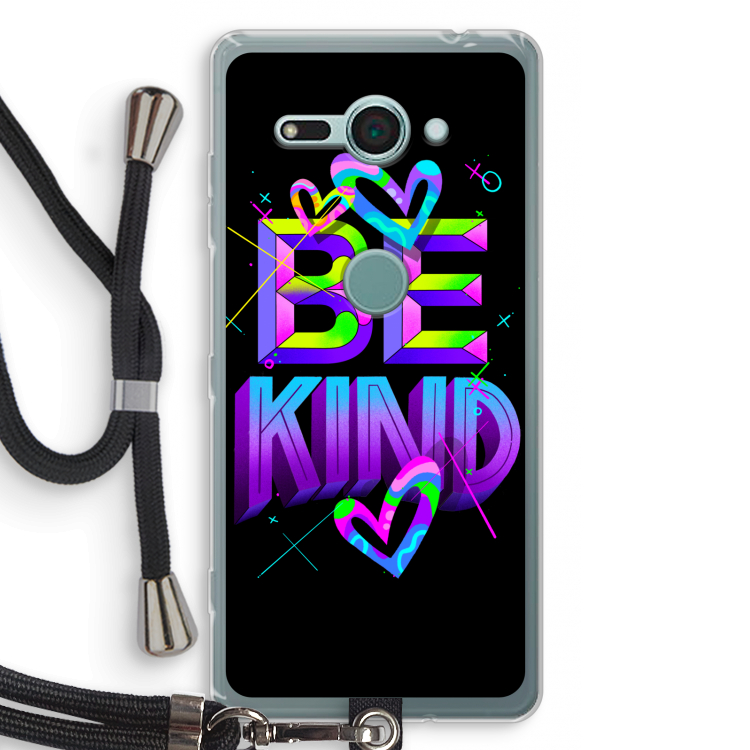 Be Kind: Sony Xperia XZ2 Compact Transparant Hoesje met koord