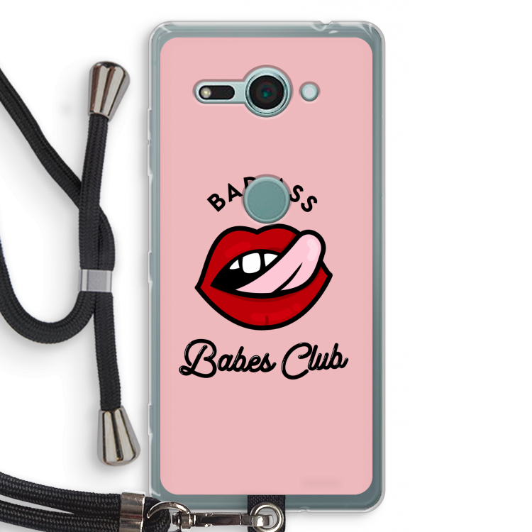 Badass Babes Club: Sony Xperia XZ2 Compact Transparant Hoesje met koord