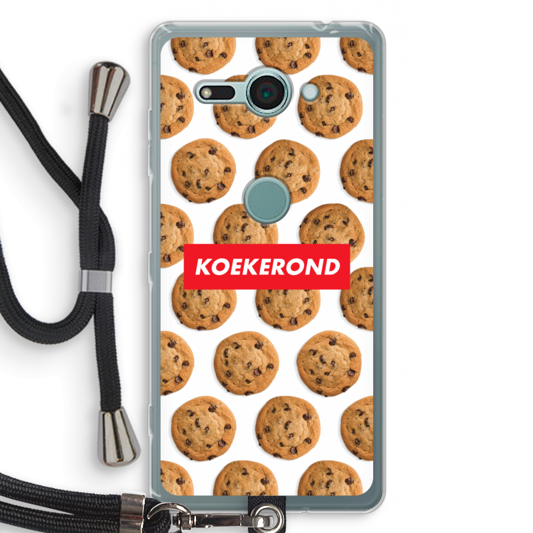 Koekerond: Sony Xperia XZ2 Compact Transparant Hoesje met koord