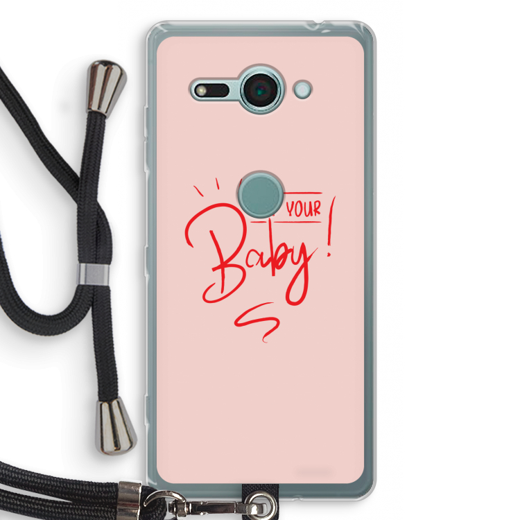 Not Your Baby: Sony Xperia XZ2 Compact Transparant Hoesje met koord