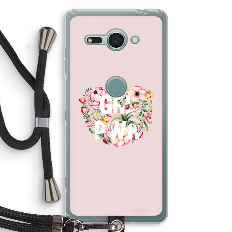 GRL PWR Flower: Sony Xperia XZ2 Compact Transparant Hoesje met koord