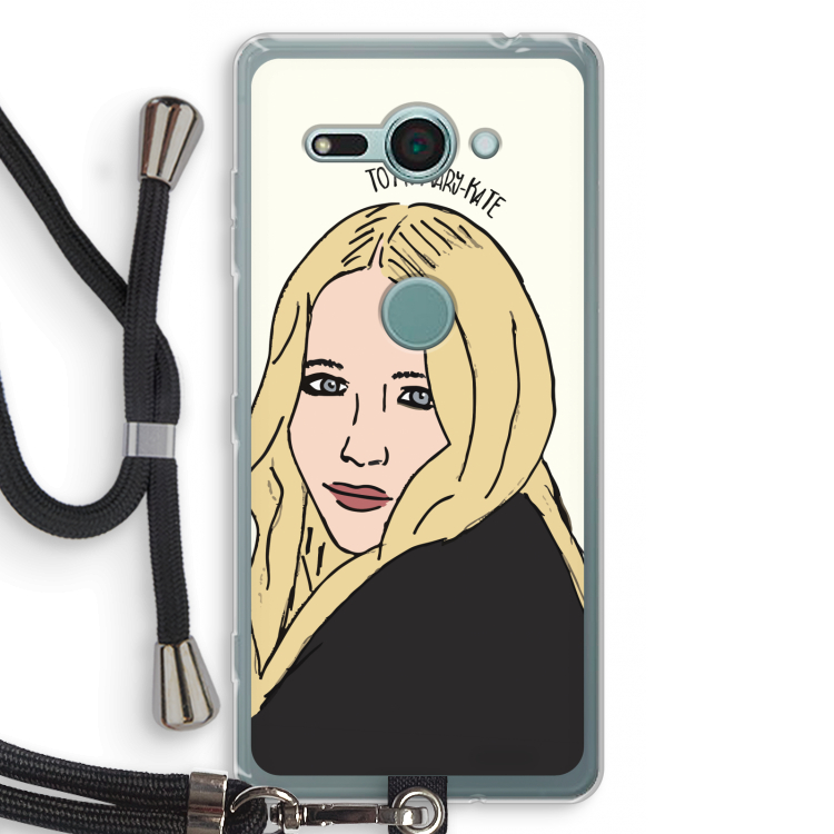 Mary Kate: Sony Xperia XZ2 Compact Transparant Hoesje met koord