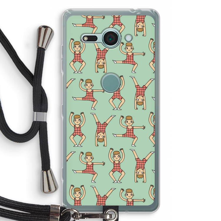 Gymboys: Sony Xperia XZ2 Compact Transparant Hoesje met koord
