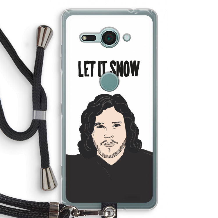 Let It Snow: Sony Xperia XZ2 Compact Transparant Hoesje met koord