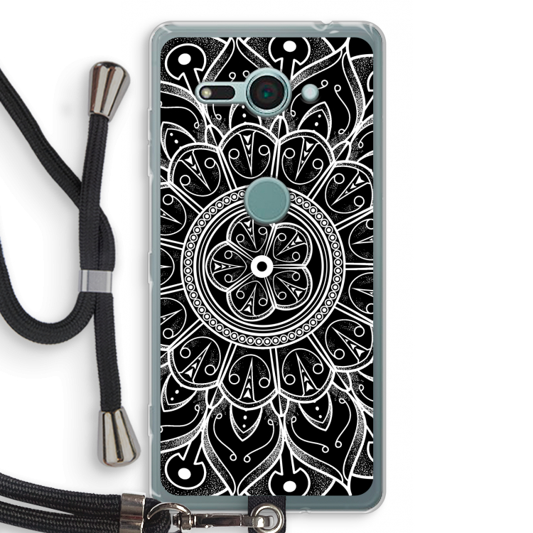 Roses Are Red: Sony Xperia XZ2 Compact Transparant Hoesje met koord