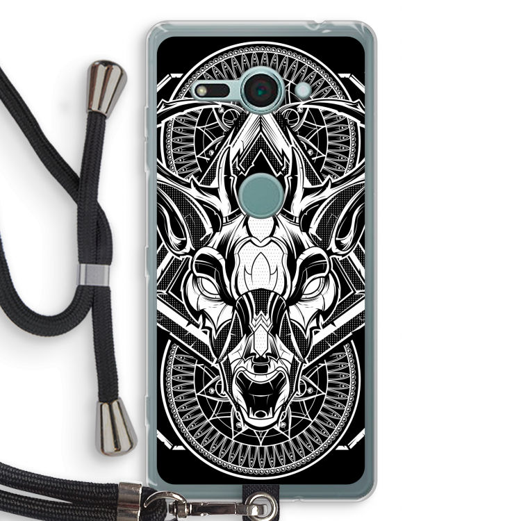 Oh Deer: Sony Xperia XZ2 Compact Transparant Hoesje met koord