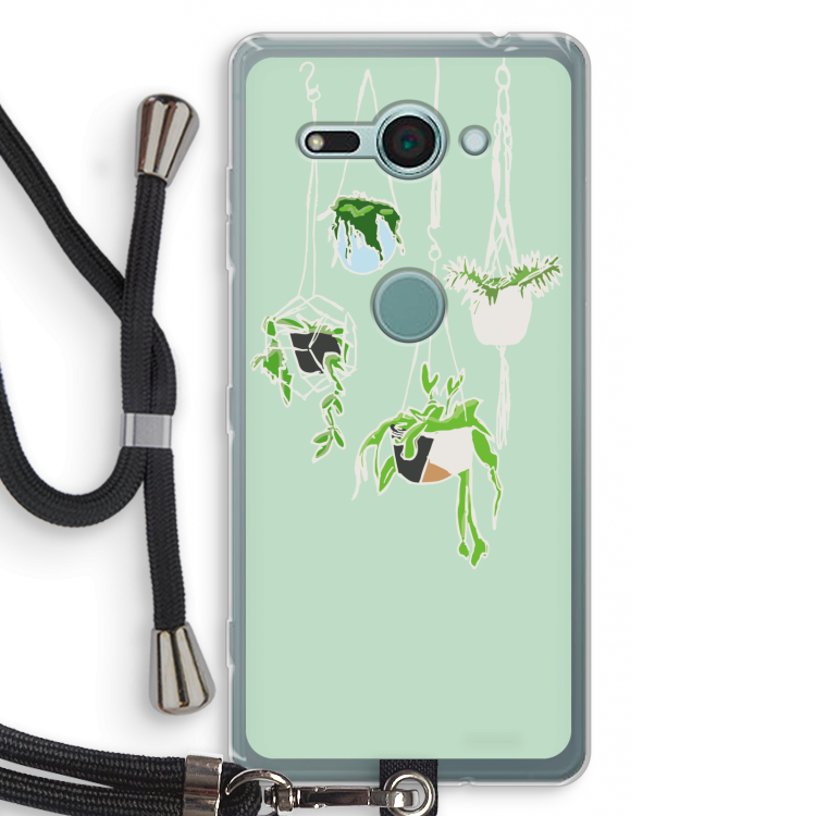 Hang In There: Sony Xperia XZ2 Compact Transparant Hoesje met koord