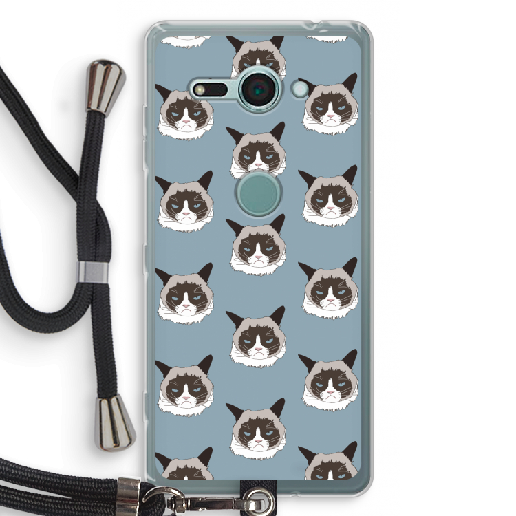 It's a Purrr Case: Sony Xperia XZ2 Compact Transparant Hoesje met koord