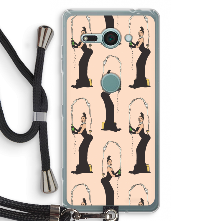Pop Some Kim: Sony Xperia XZ2 Compact Transparant Hoesje met koord