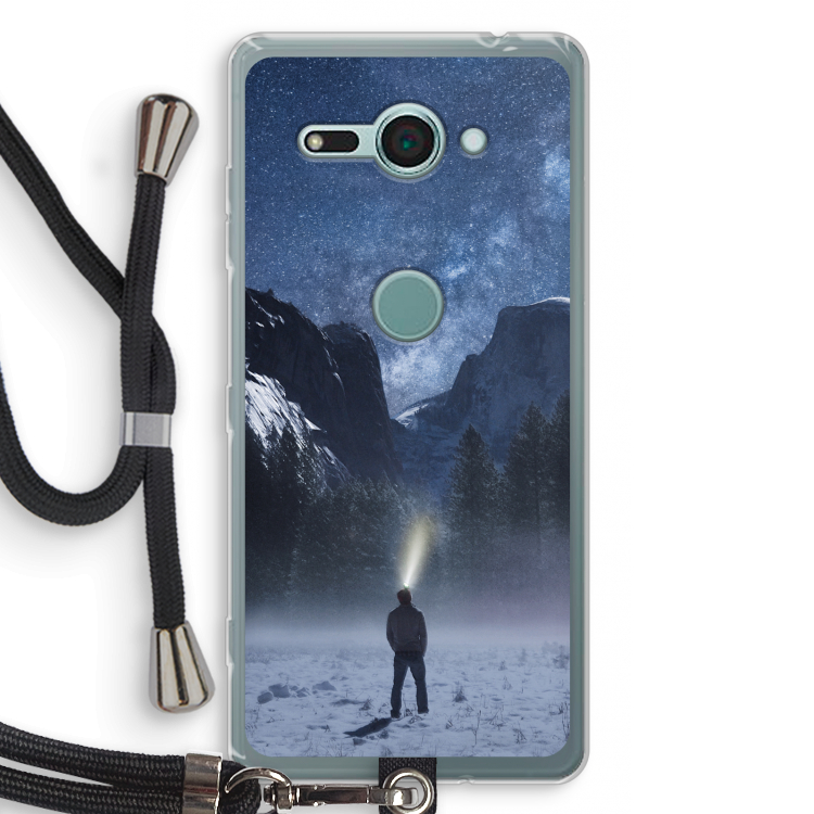 Wanderlust: Sony Xperia XZ2 Compact Transparant Hoesje met koord