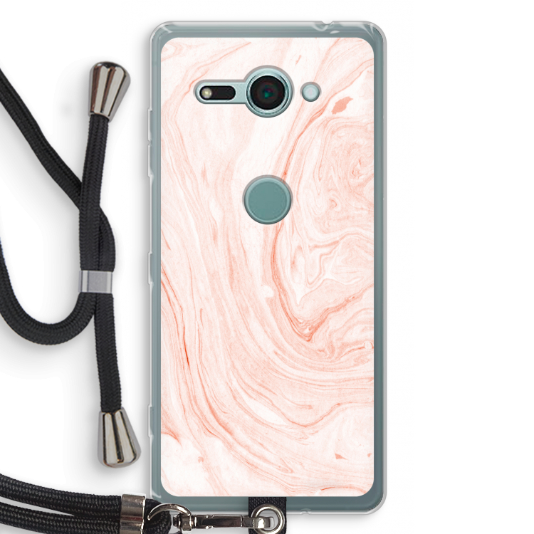 Peach bath: Sony Xperia XZ2 Compact Transparant Hoesje met koord