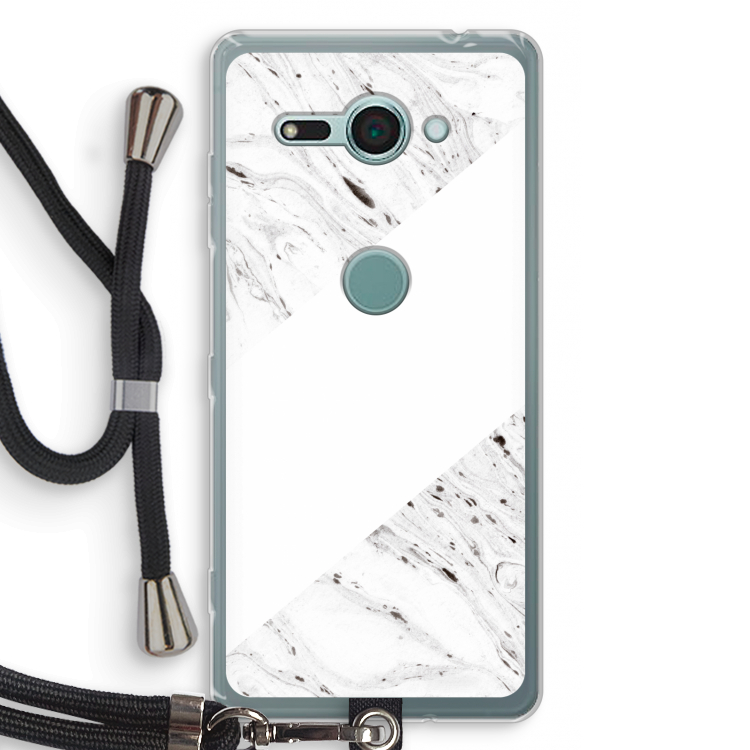 Biggest stripe: Sony Xperia XZ2 Compact Transparant Hoesje met koord