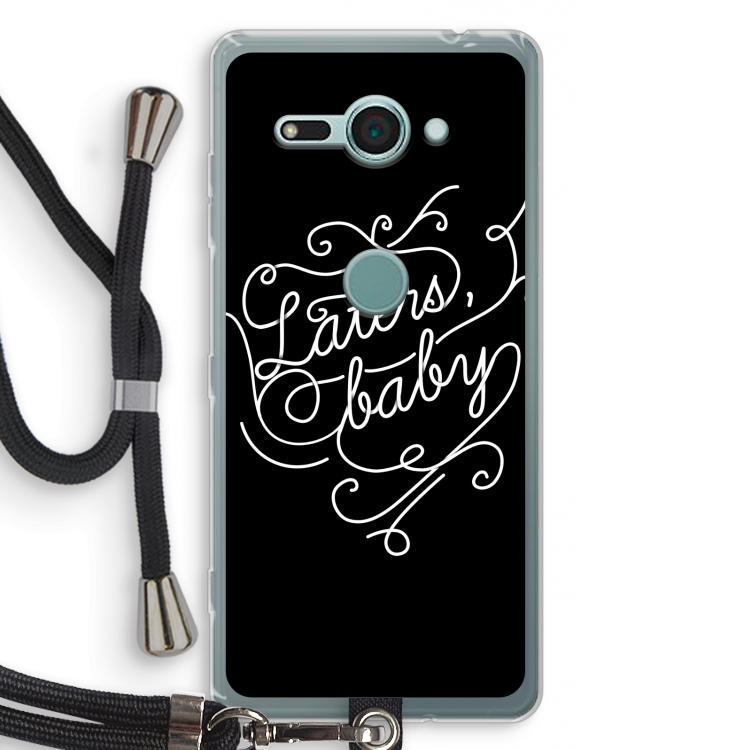 Laters, baby: Sony Xperia XZ2 Compact Transparant Hoesje met koord