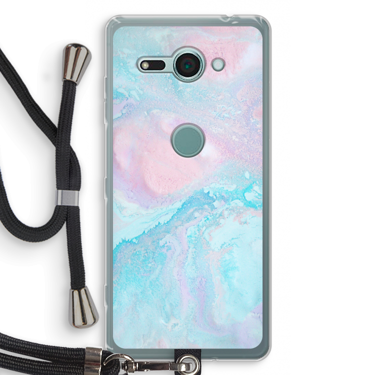 Fantasie pastel: Sony Xperia XZ2 Compact Transparant Hoesje met koord