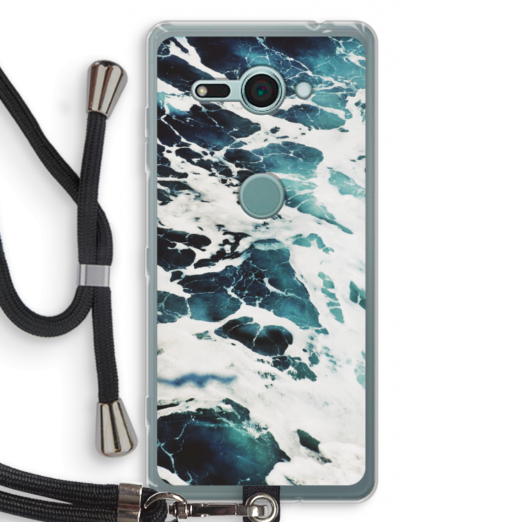 Golven: Sony Xperia XZ2 Compact Transparant Hoesje met koord