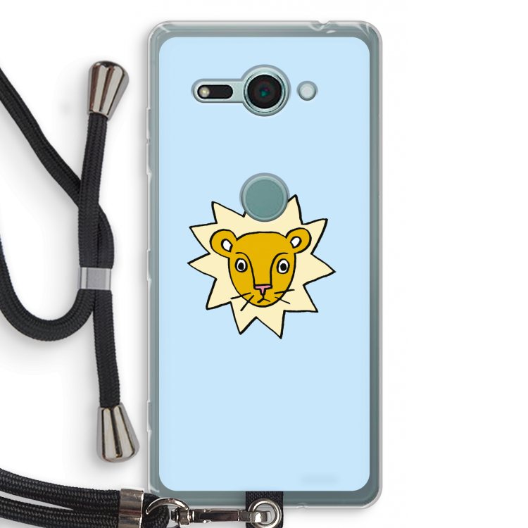 Kleine leeuw: Sony Xperia XZ2 Compact Transparant Hoesje met koord