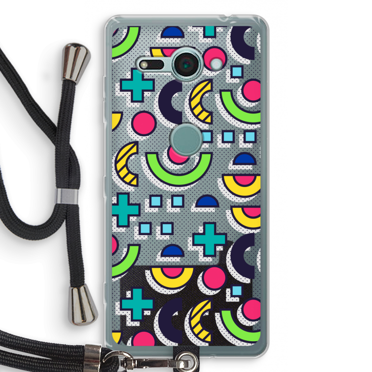 8-bit N°6: Sony Xperia XZ2 Compact Transparant Hoesje met koord