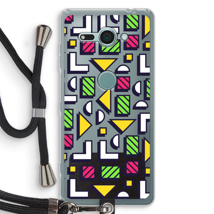 8-bit N°4: Sony Xperia XZ2 Compact Transparant Hoesje met koord