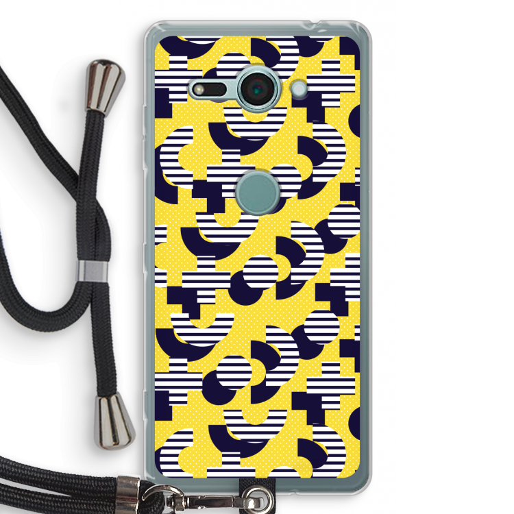 8-bit N°3: Sony Xperia XZ2 Compact Transparant Hoesje met koord