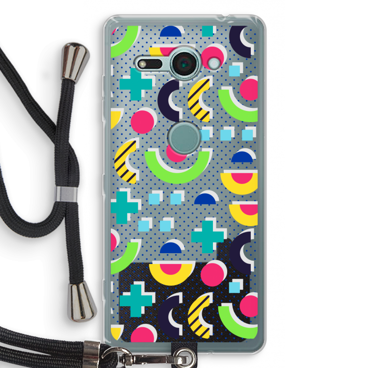 8-bit N°1: Sony Xperia XZ2 Compact Transparant Hoesje met koord