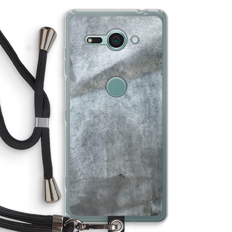 Grey Stone: Sony Xperia XZ2 Compact Transparant Hoesje met koord