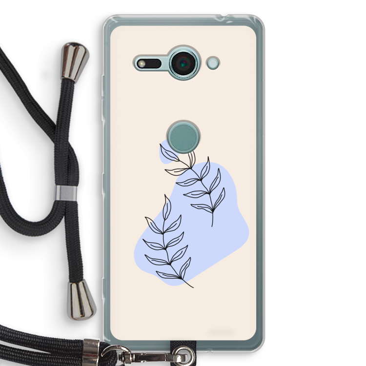 Leaf me if you can: Sony Xperia XZ2 Compact Transparant Hoesje met koord