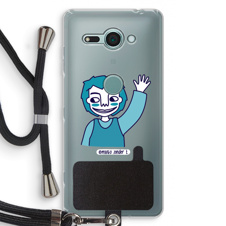 Zwaai: Sony Xperia XZ2 Compact Transparant Hoesje met koord