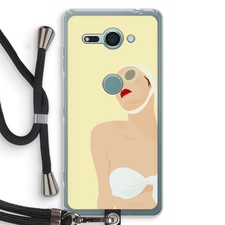 Summer: Sony Xperia XZ2 Compact Transparant Hoesje met koord