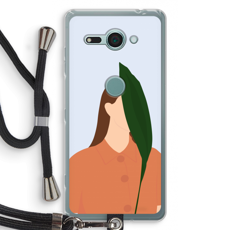 Leaf: Sony Xperia XZ2 Compact Transparant Hoesje met koord