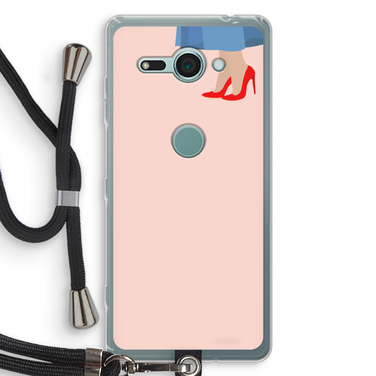 High heels: Sony Xperia XZ2 Compact Transparant Hoesje met koord