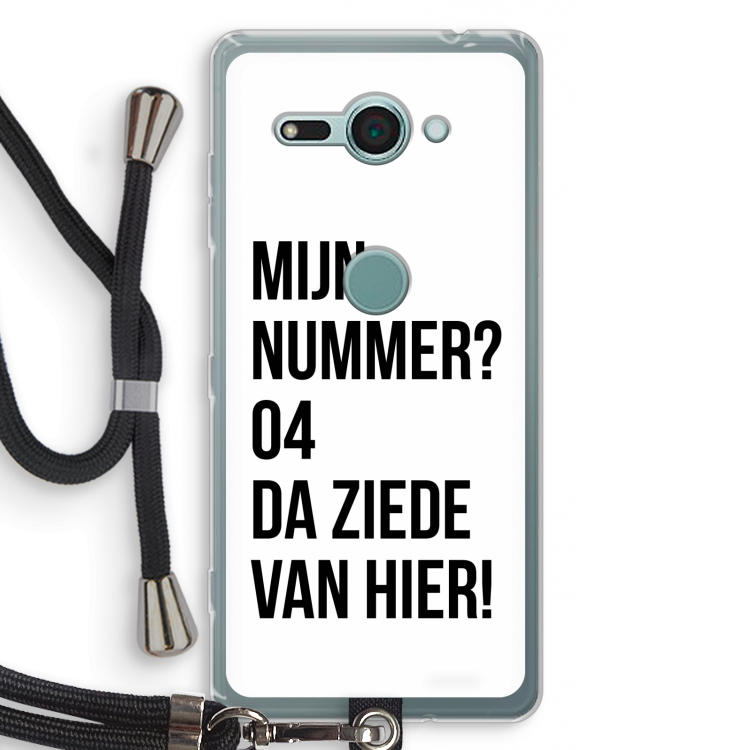 Da ziede van hier: Sony Xperia XZ2 Compact Transparant Hoesje met koord