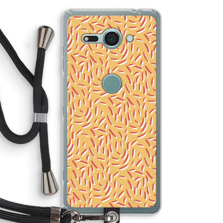 Camouflage: Sony Xperia XZ2 Compact Transparant Hoesje met koord