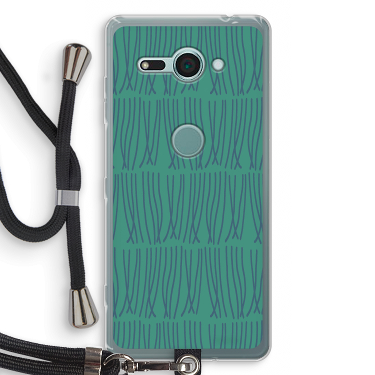 Swirls: Sony Xperia XZ2 Compact Transparant Hoesje met koord