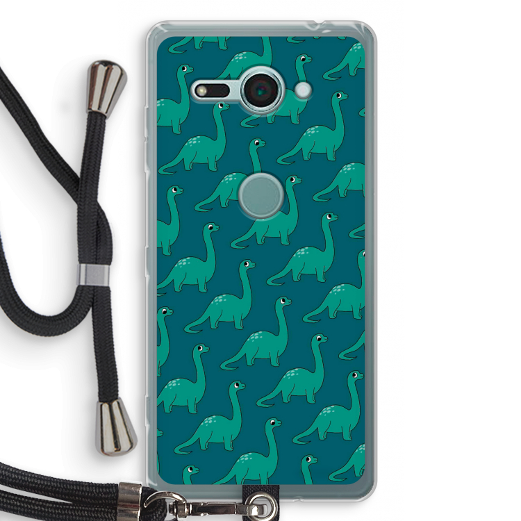 Diplodocus: Sony Xperia XZ2 Compact Transparant Hoesje met koord