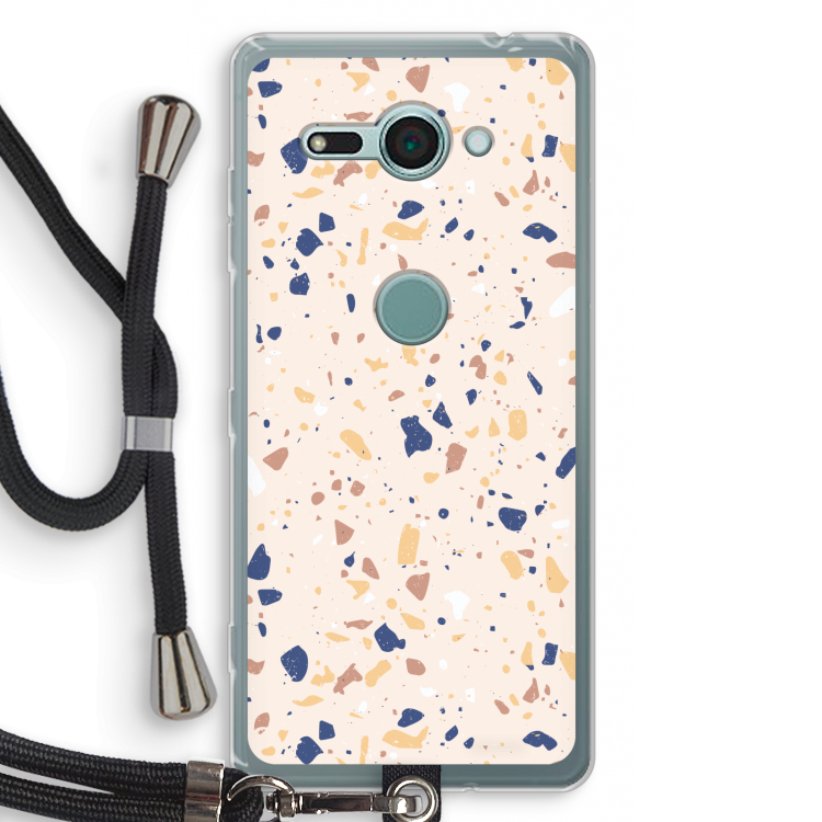 Terrazzo N°23: Sony Xperia XZ2 Compact Transparant Hoesje met koord