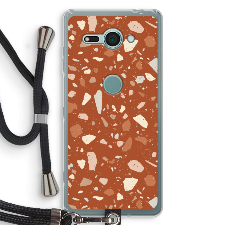 Terrazzo N°22: Sony Xperia XZ2 Compact Transparant Hoesje met koord