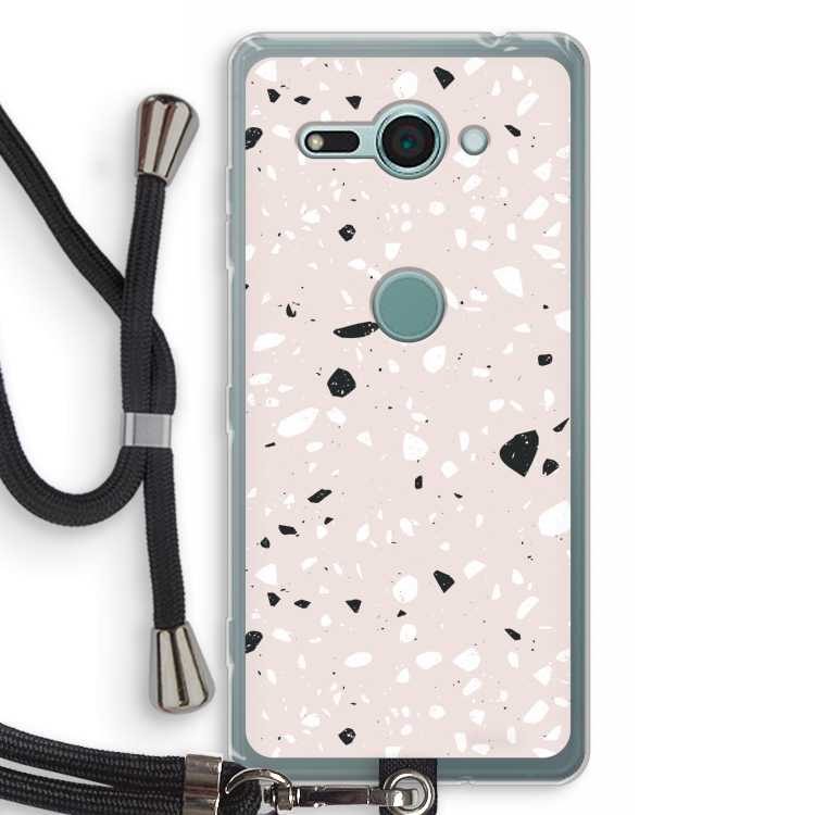 Terrazzo N°20: Sony Xperia XZ2 Compact Transparant Hoesje met koord