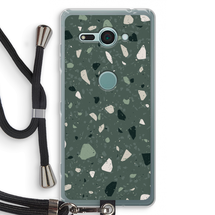 Terrazzo N°19: Sony Xperia XZ2 Compact Transparant Hoesje met koord