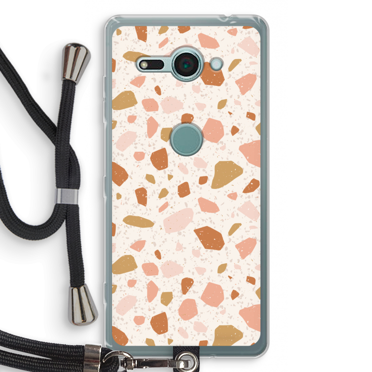 Terrazzo N°18: Sony Xperia XZ2 Compact Transparant Hoesje met koord