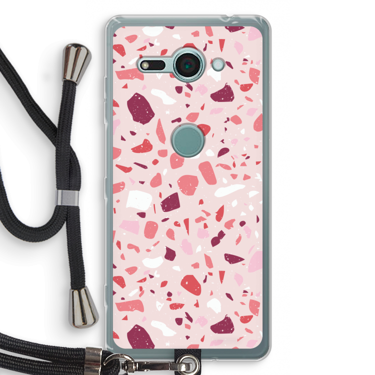 Terrazzo N°15: Sony Xperia XZ2 Compact Transparant Hoesje met koord