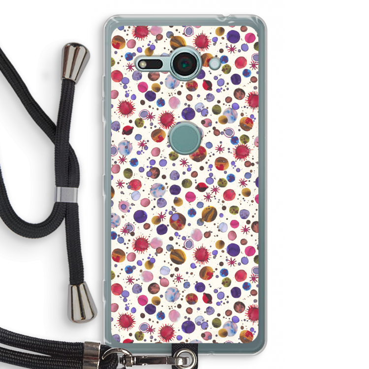 Planets Space: Sony Xperia XZ2 Compact Transparant Hoesje met koord