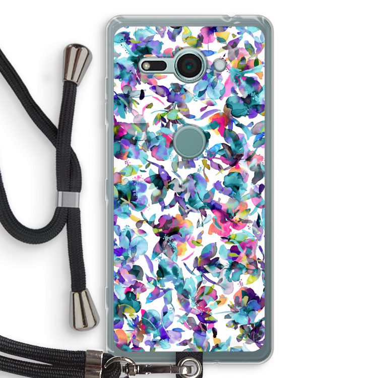 Hibiscus Flowers: Sony Xperia XZ2 Compact Transparant Hoesje met koord