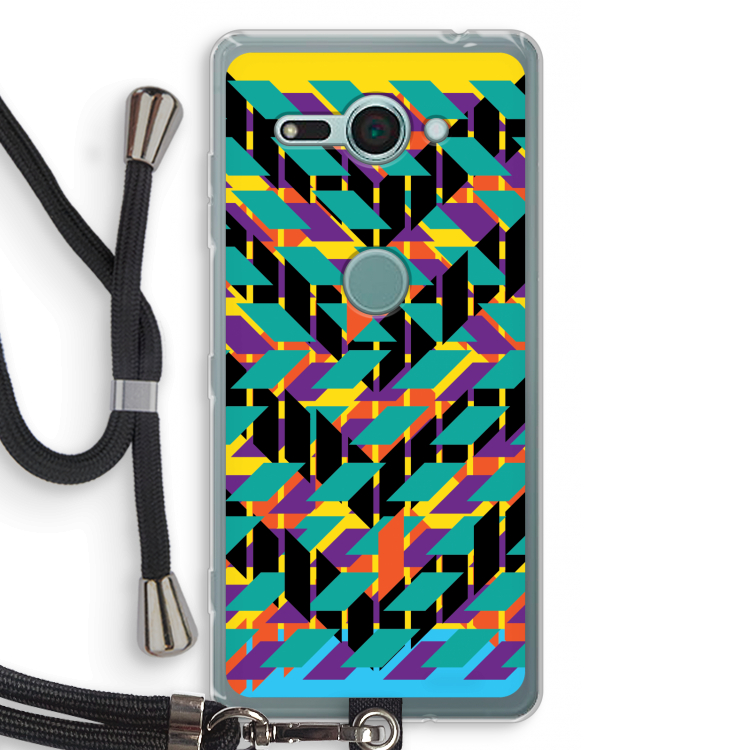 Skew Bee 1: Sony Xperia XZ2 Compact Transparant Hoesje met koord