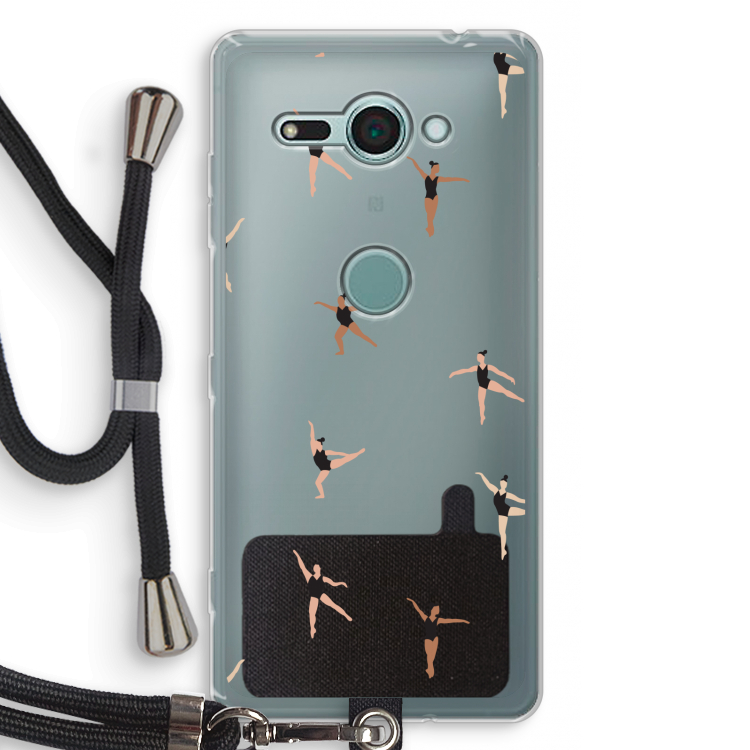 Dancing #1: Sony Xperia XZ2 Compact Transparant Hoesje met koord
