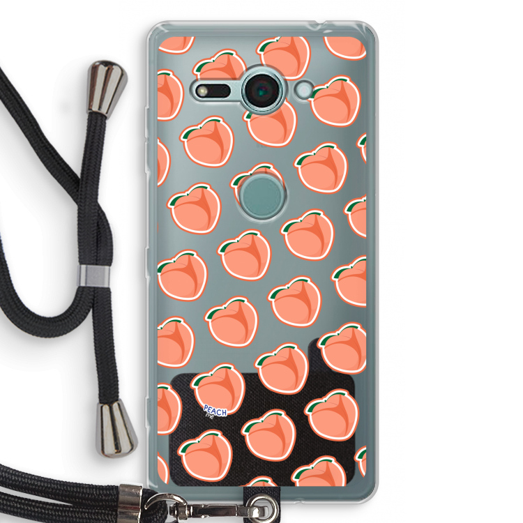 Just peachy: Sony Xperia XZ2 Compact Transparant Hoesje met koord