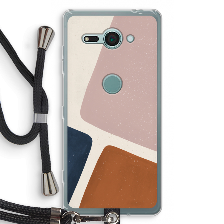 Geo #2: Sony Xperia XZ2 Compact Transparant Hoesje met koord