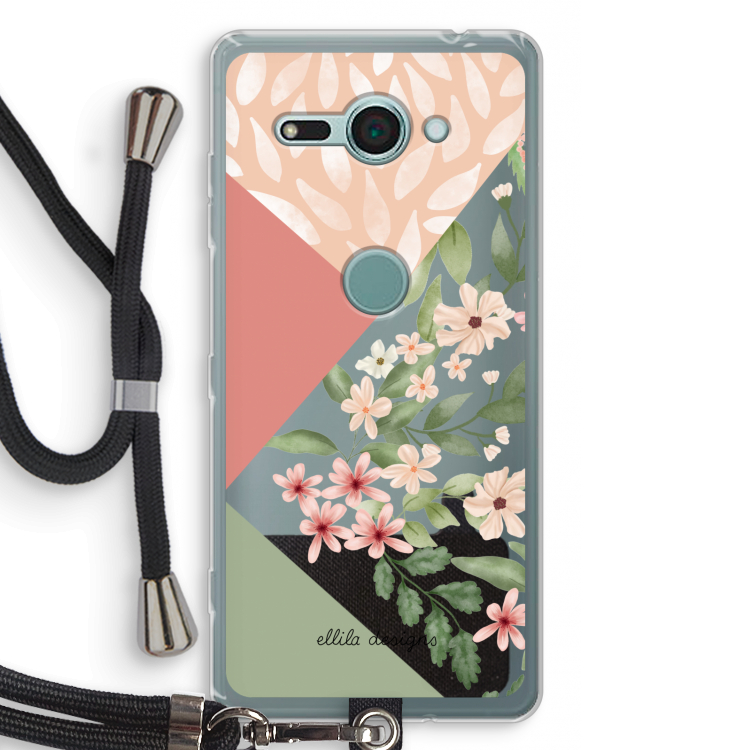 Sweet heaven geometrics: Sony Xperia XZ2 Compact Transparant Hoesje met koord