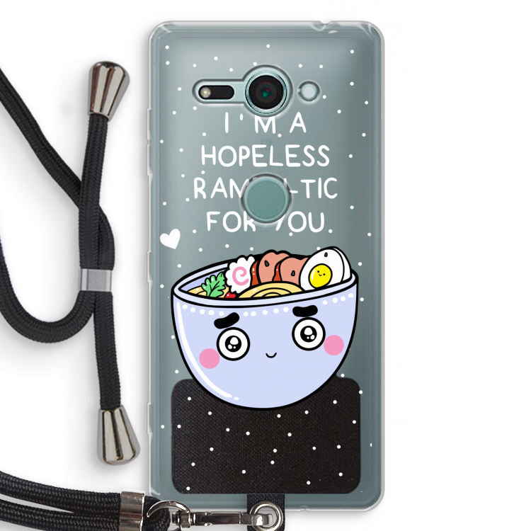 I'm A Hopeless Ramen-Tic For You: Sony Xperia XZ2 Compact Transparant Hoesje met koord