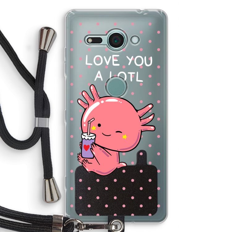 Love You A Lotl: Sony Xperia XZ2 Compact Transparant Hoesje met koord