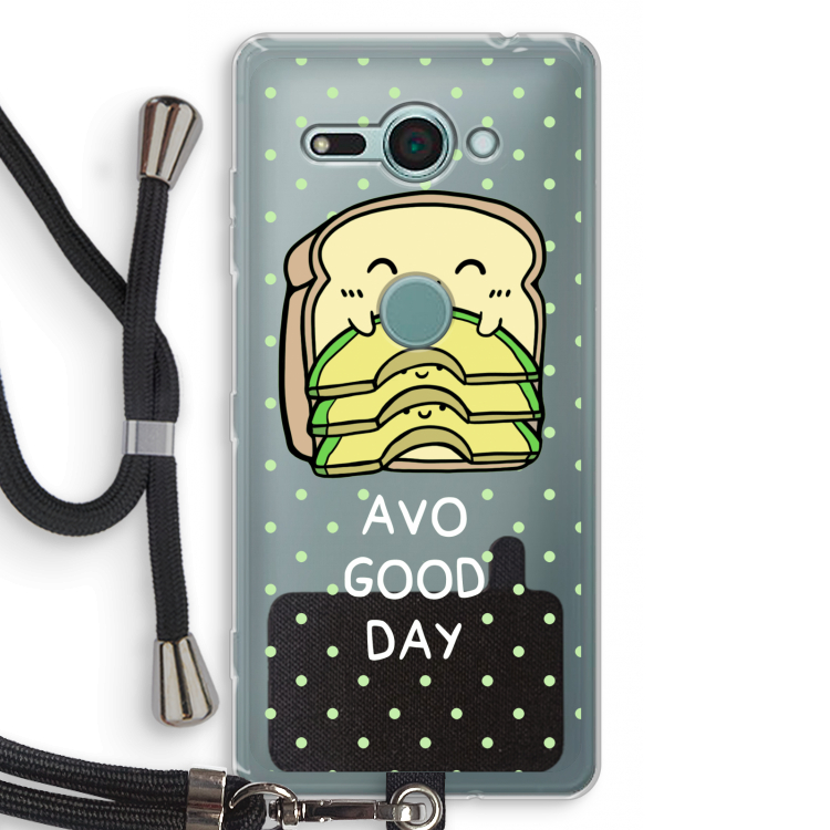 Avo Good Day: Sony Xperia XZ2 Compact Transparant Hoesje met koord